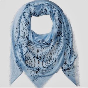 Chan Luu dusty blue scarf
